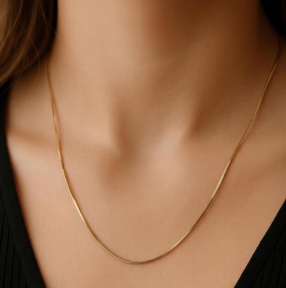 Celeste Sleek Snake Chain Necklace