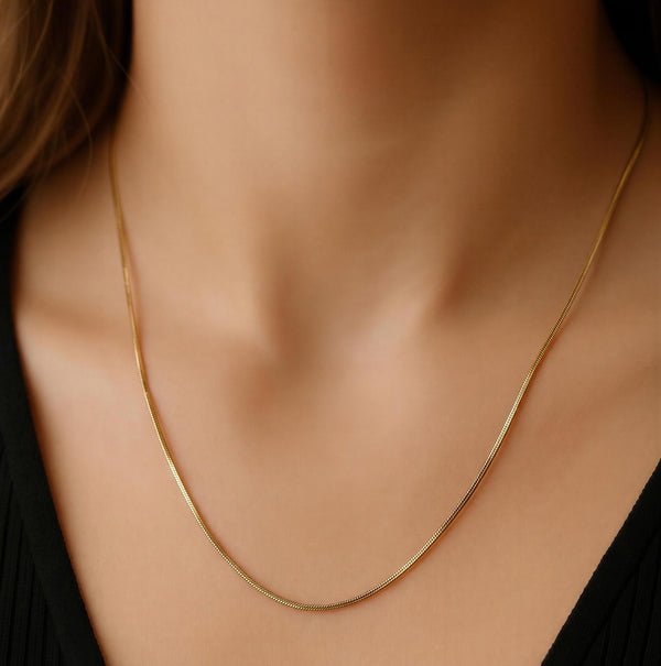 Celeste Sleek Snake Chain Necklace