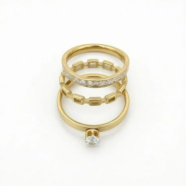 Celeste Trinity Ring Stack