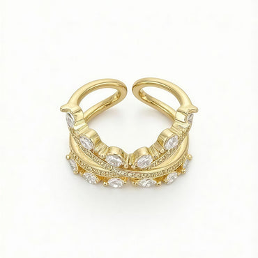 Celeste Crisscross Adjustable Ring