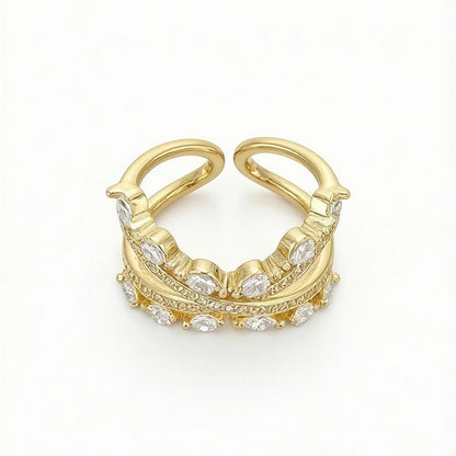 Celeste Crisscross Adjustable Ring