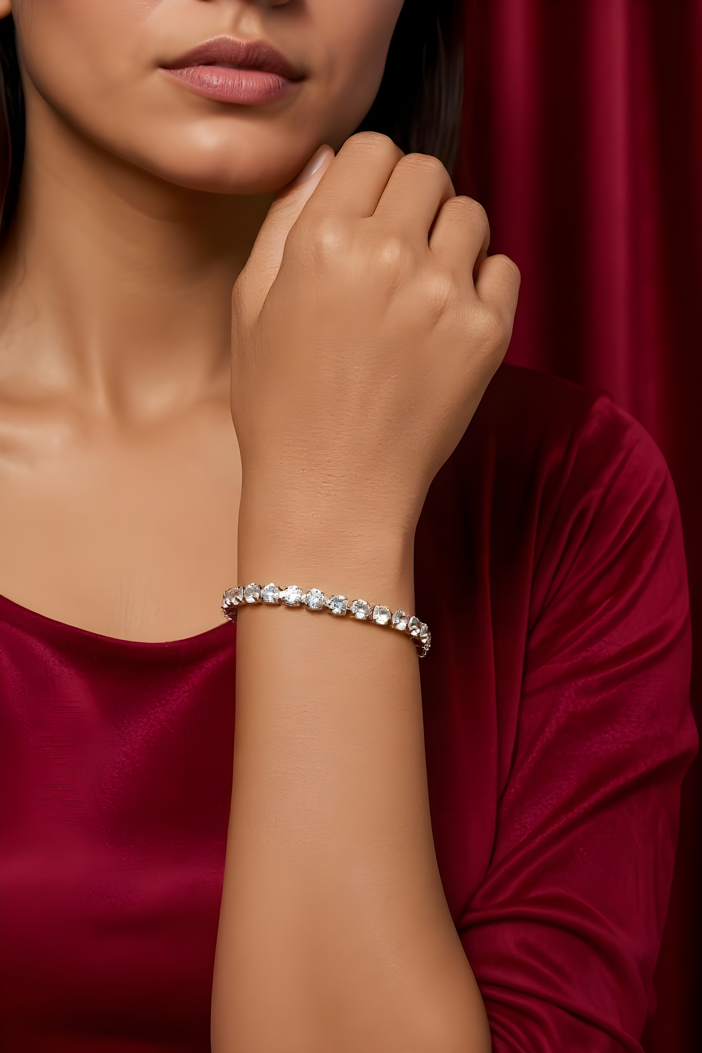 Celeste Crystal Tennis Bracelet