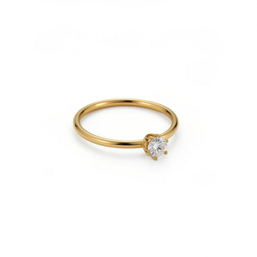 Luna Solitaire Ring