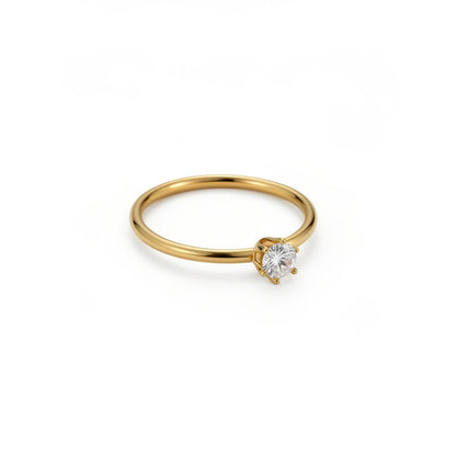 Luna Solitaire Ring