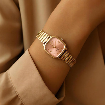 Blush Aura Square Watch