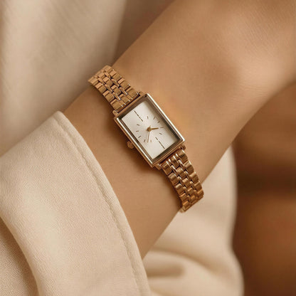 Aurelle Slim Rectangle Watch