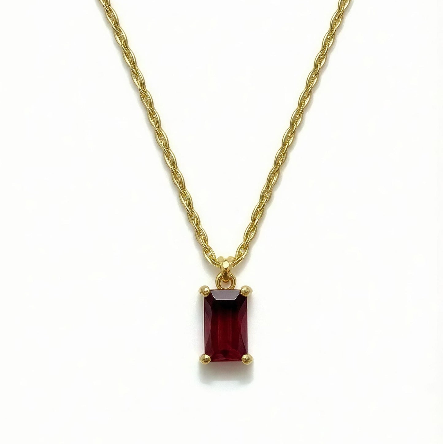 Aurelia Ruby Pendant Necklace