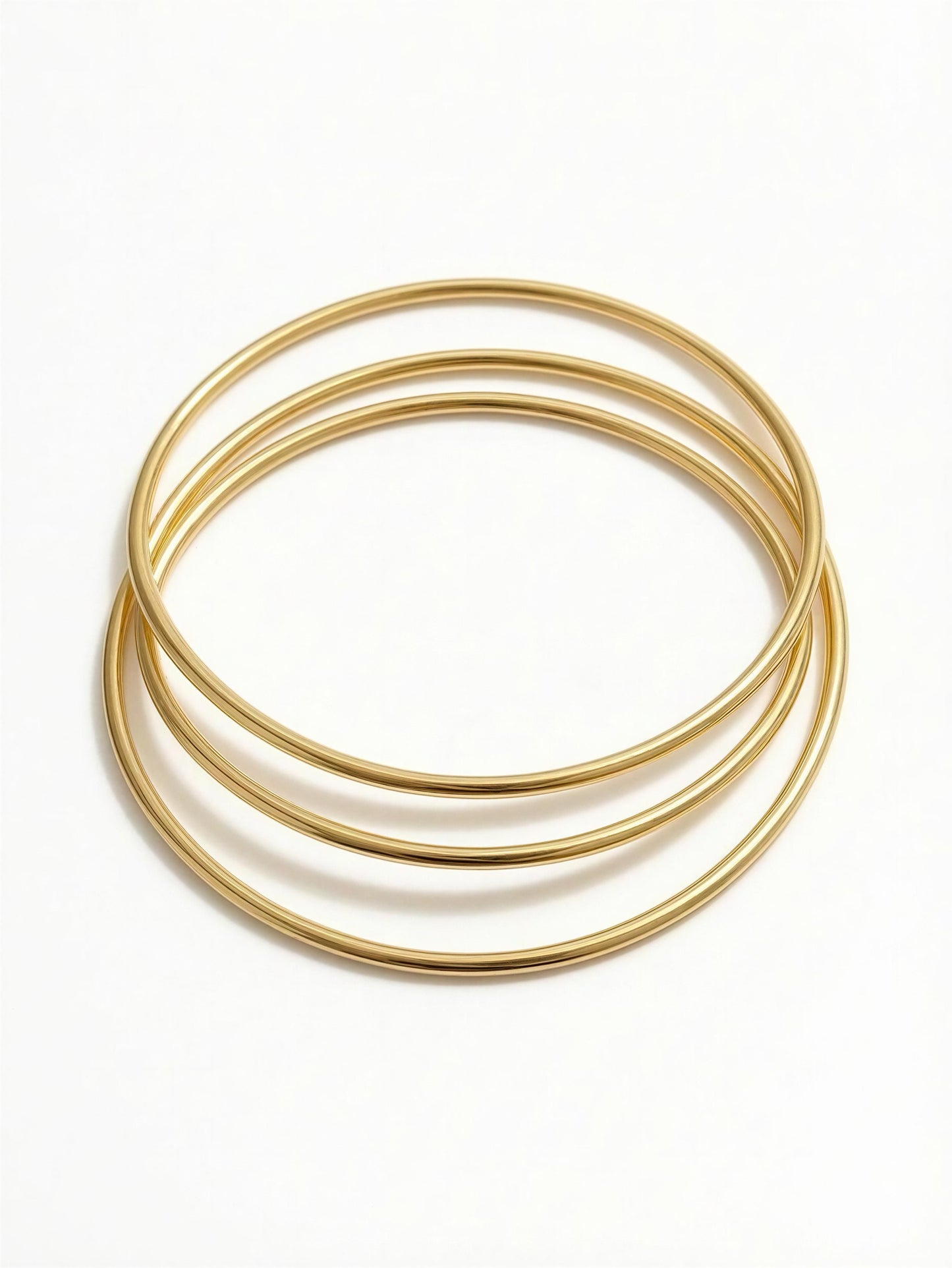 Trinity Luxe Gold Stack Bangles