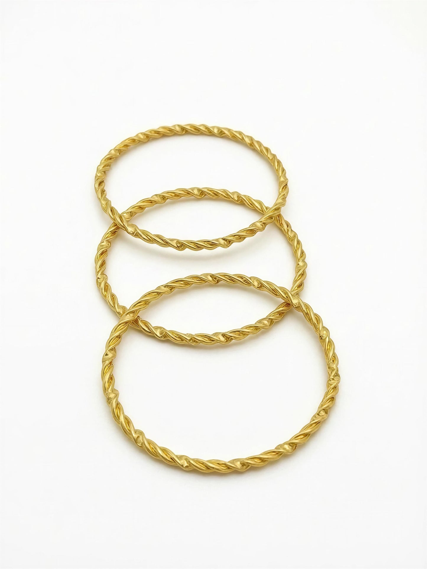 Twist Luxe Triple Rope Bangles