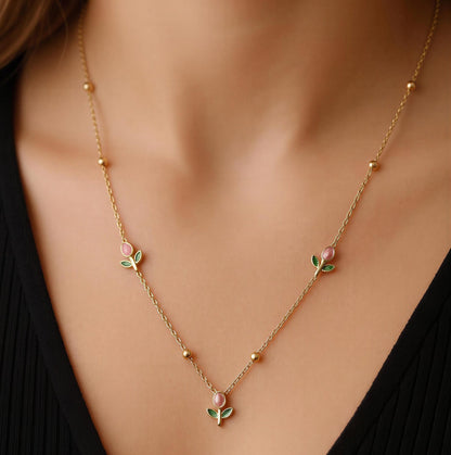 Roselle Bloom Necklace