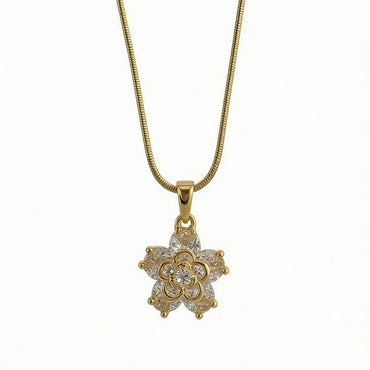 Roselle Floral Pendant Necklace