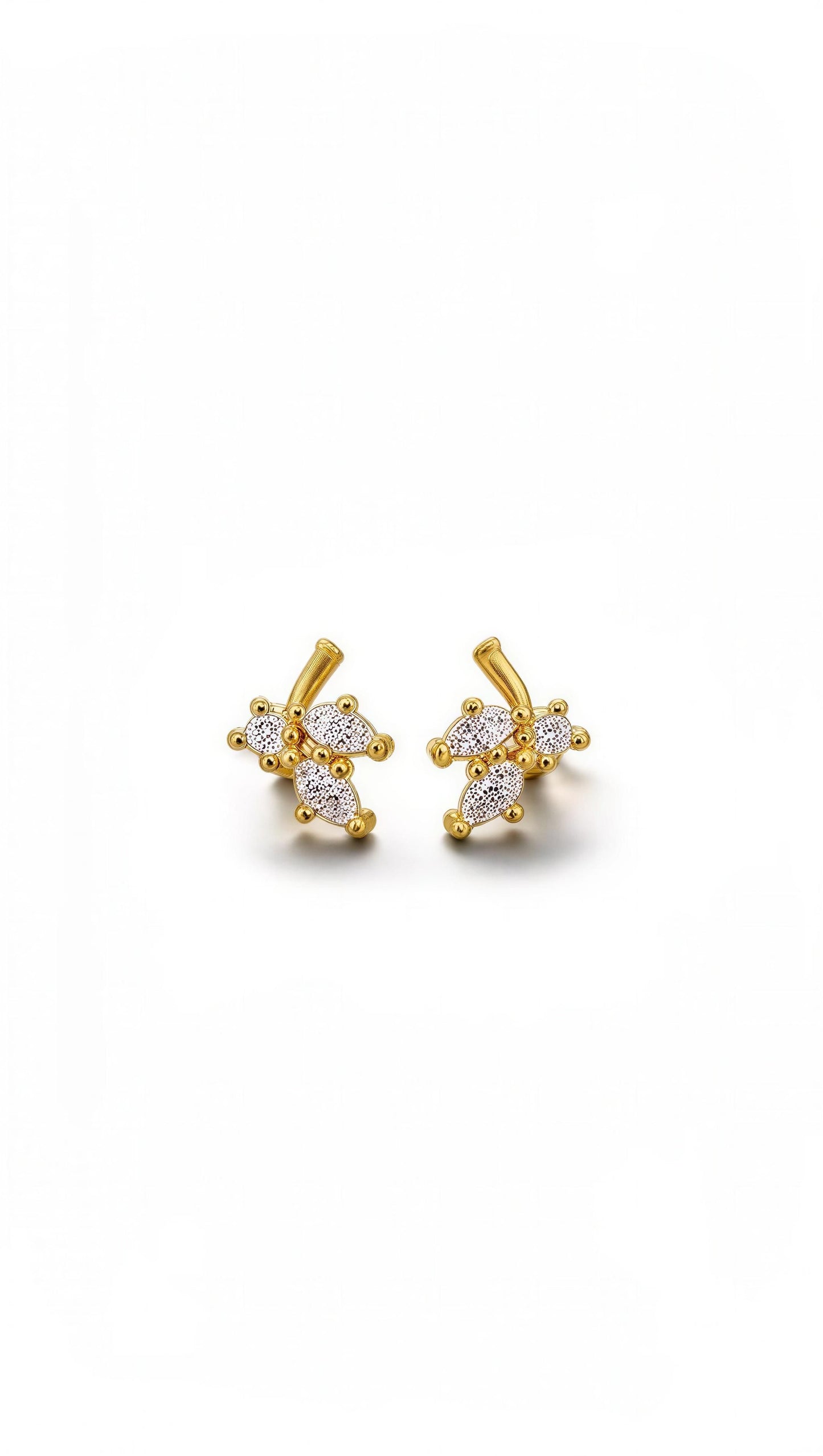 Crystal Cluster Ball Back Stud Earrings