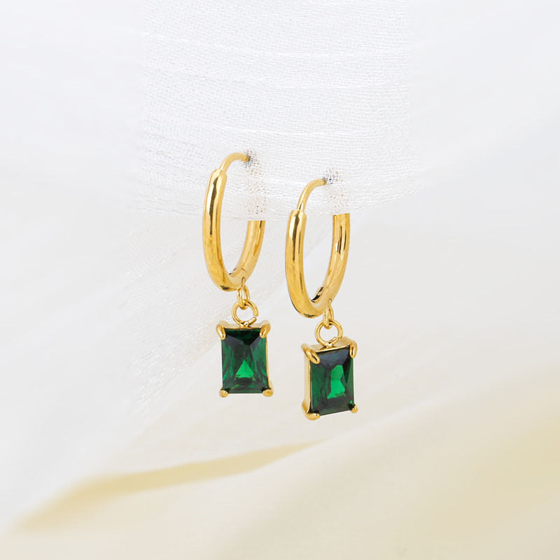 Ethereal Emerald Drop Earrings