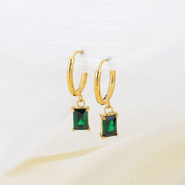 Ethereal Emerald Drop Earrings