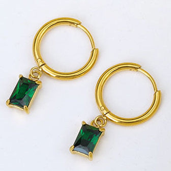 Ethereal Emerald Drop Earrings