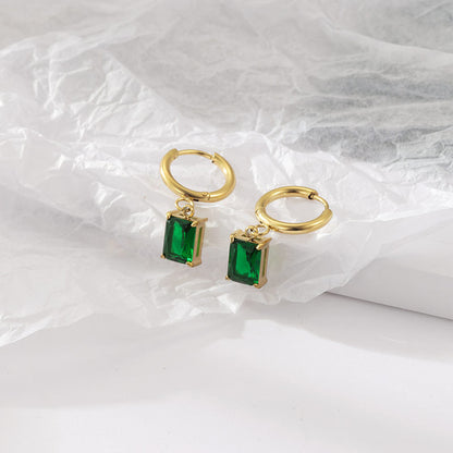 Ethereal Emerald Drop Earrings