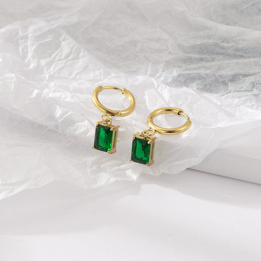 Ethereal Emerald Drop Earrings