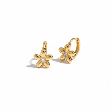 Daisy Glow Huggie Earrings