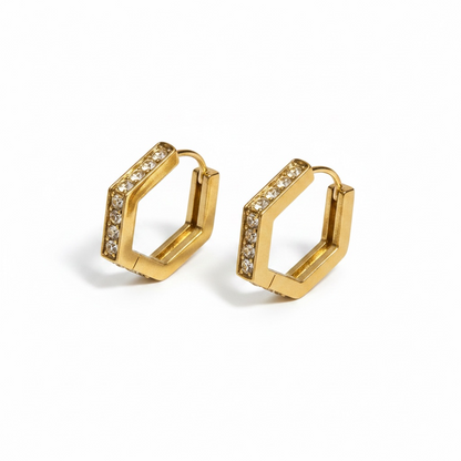 Luxe Crystal Hoop Earrings