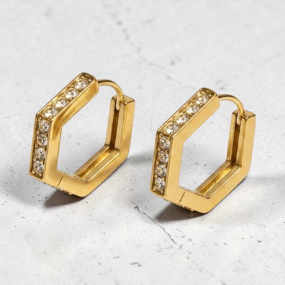 Luxe Crystal Hoop Earrings
