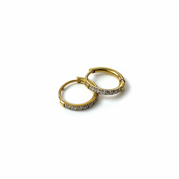 Classic Crystal Huggie Earrings