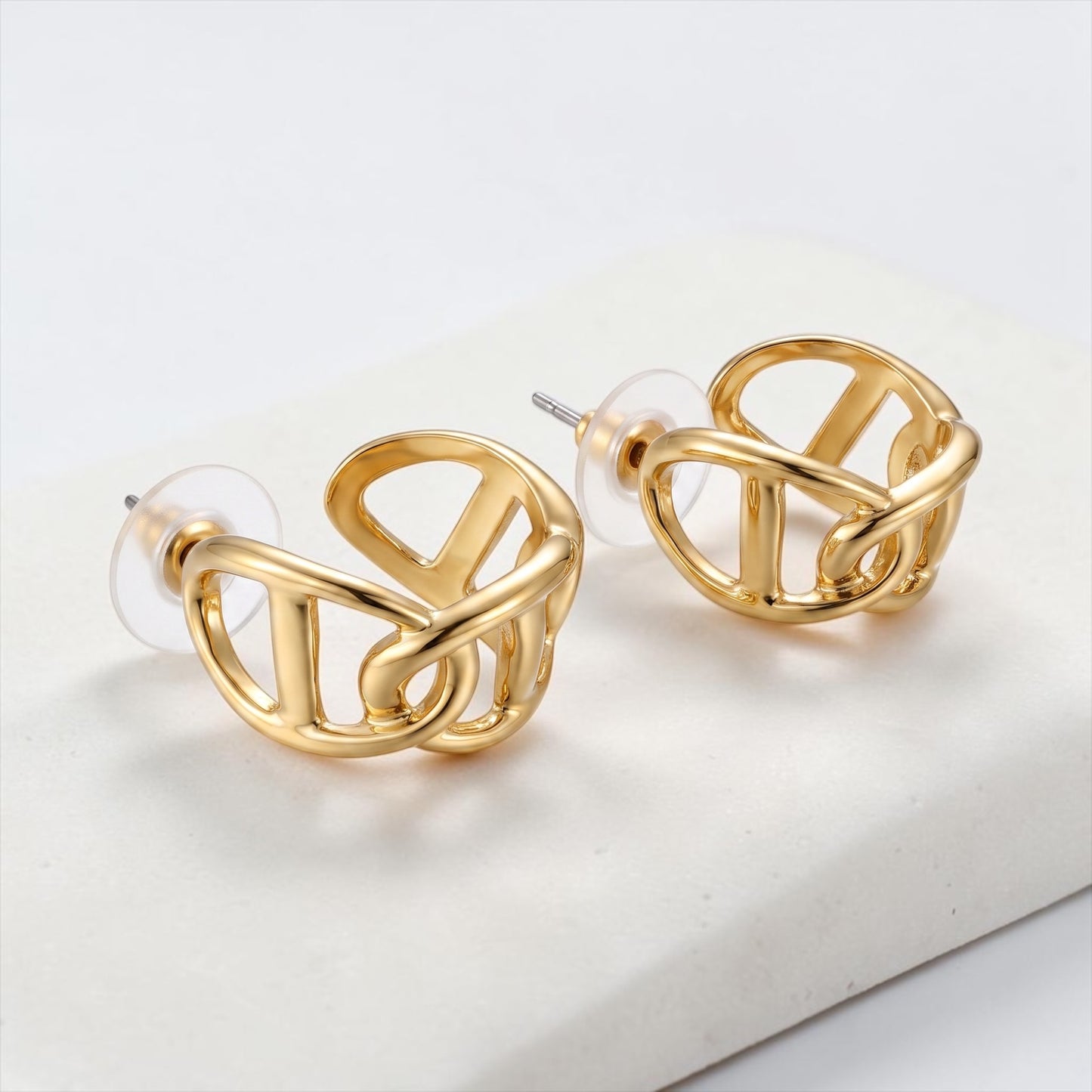 Sculpted Knot Stud Earrings