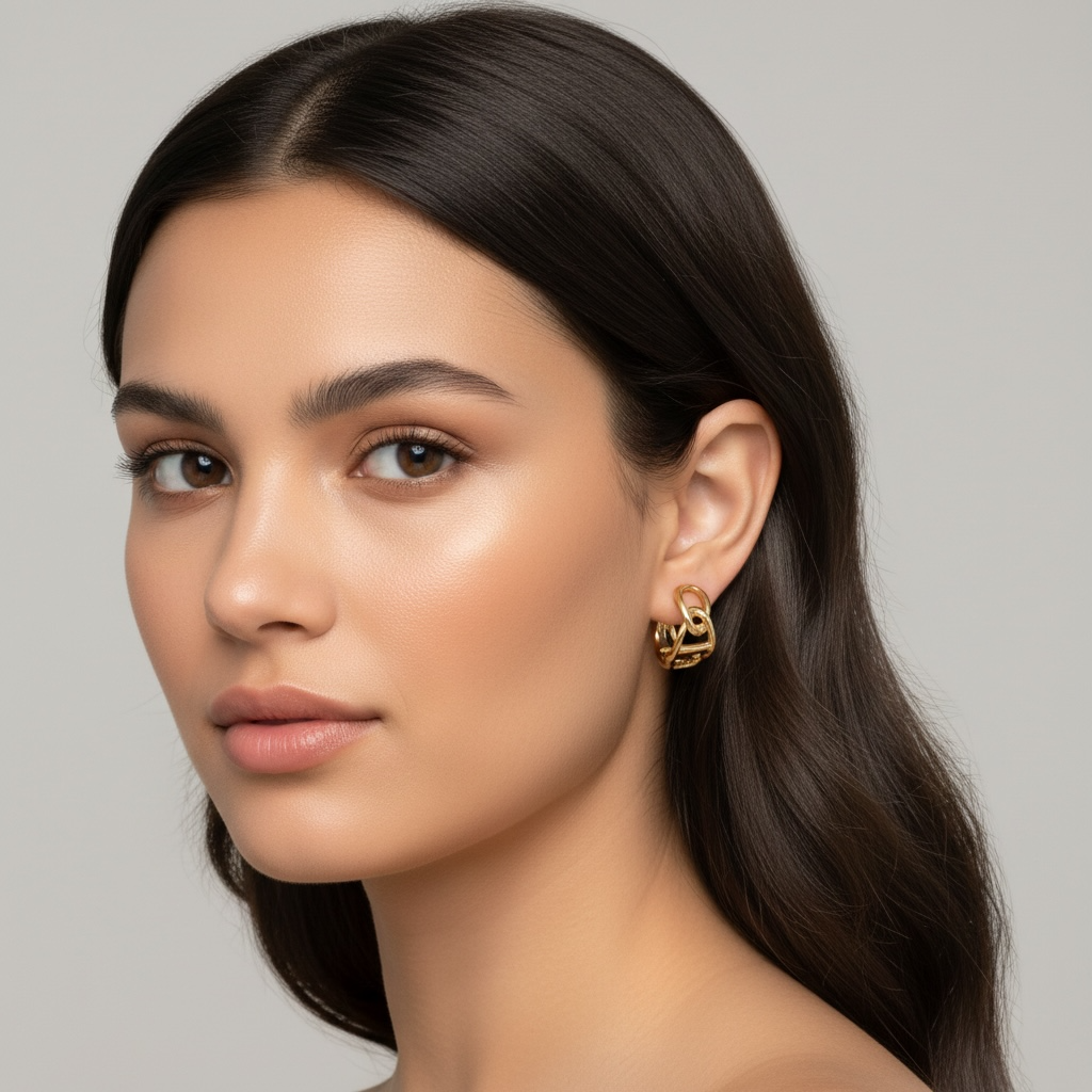 Sculpted Knot Stud Earrings