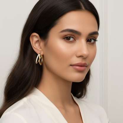Celeste Trio Hoop Earrings