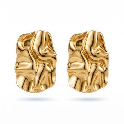 Elara Molten Gold Statement Studs