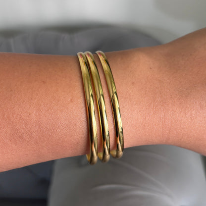 Luxe Gold Stack Bangles (Set of 3)