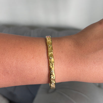 Celeste Starburst Gold Bracelet