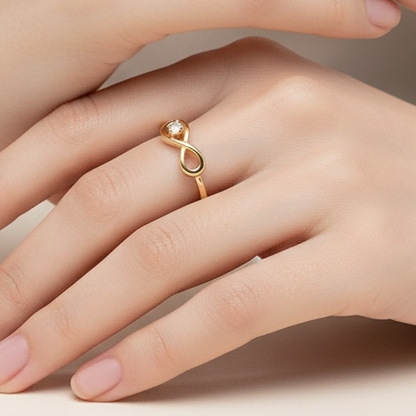 Eternal Solitaire Infinity Ring