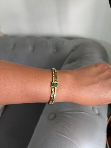 Emerald Grace Gold Bracelet