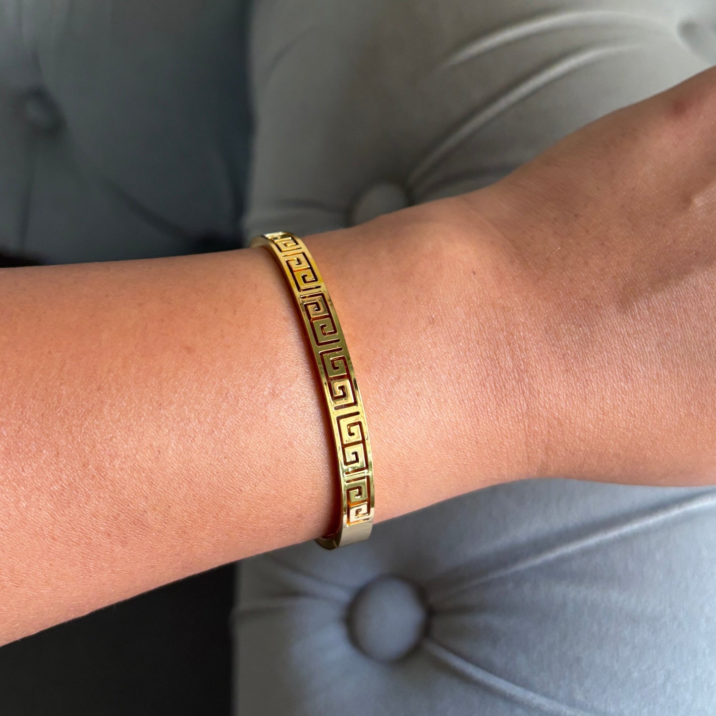 Eterna Greca Bangle Bracelet