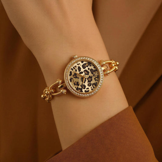 Wild Luxe Leopard Watch Bracelet