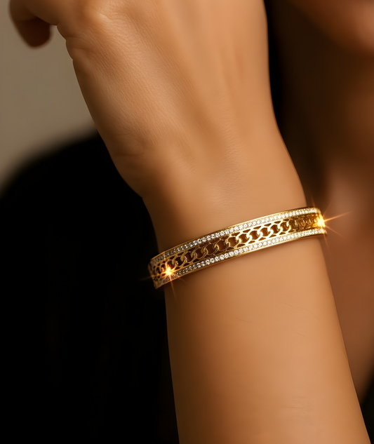 Eterna Luxe Chain Bangle Bracelet