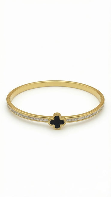 Midnight Clover Luxe Bracelet - Tiny Wrist