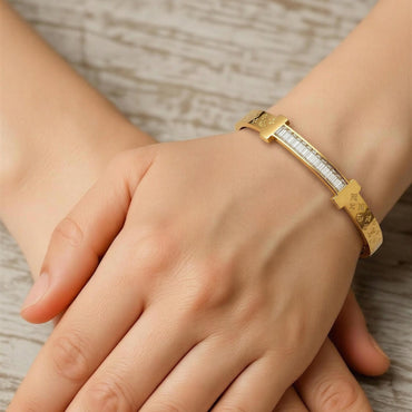 Regalia Baguette Bar Bracelet for tiny wrist