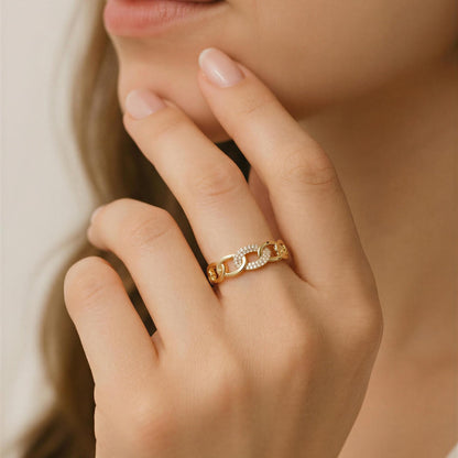 Celeste Link Luxe Bracelet & Ring Set