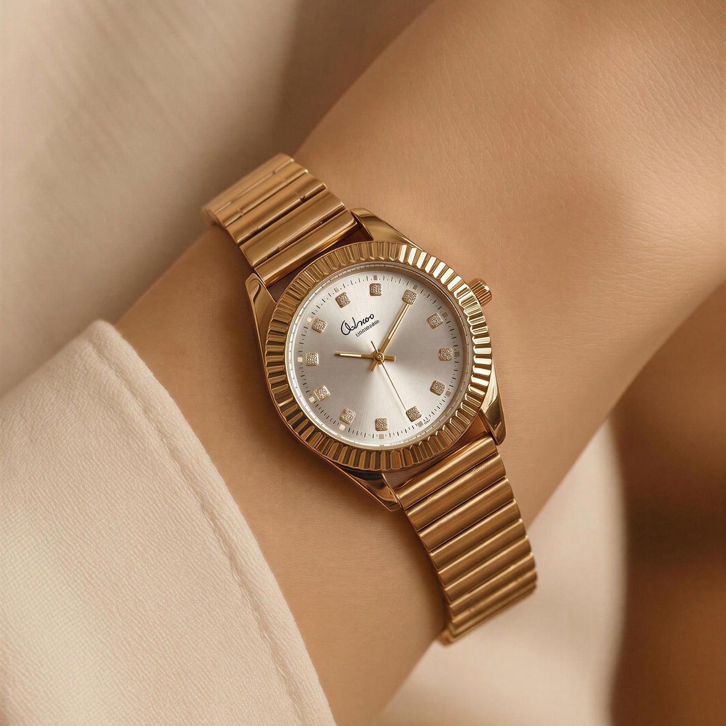 Aurora Luxe Gold Watch