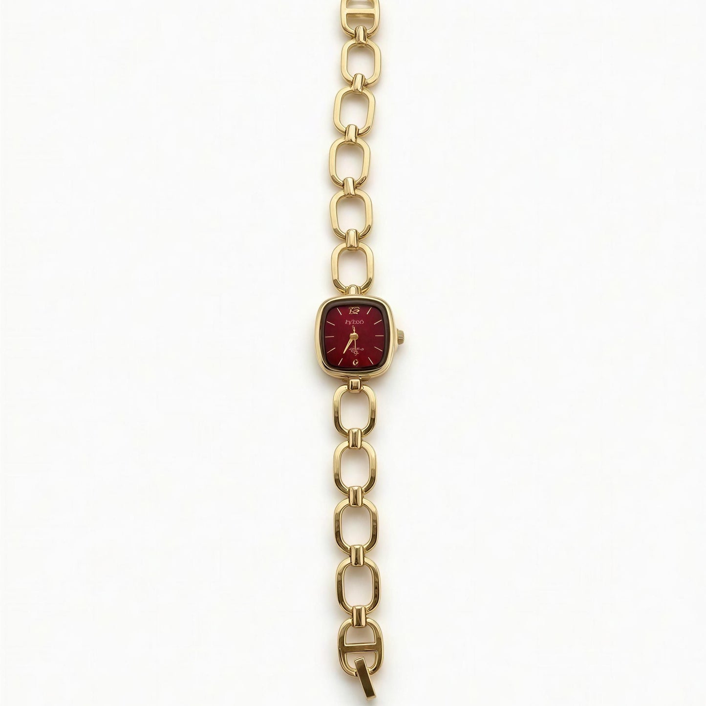 Burgundy Link Luxe Watch