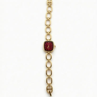 Burgundy Link Luxe Watch