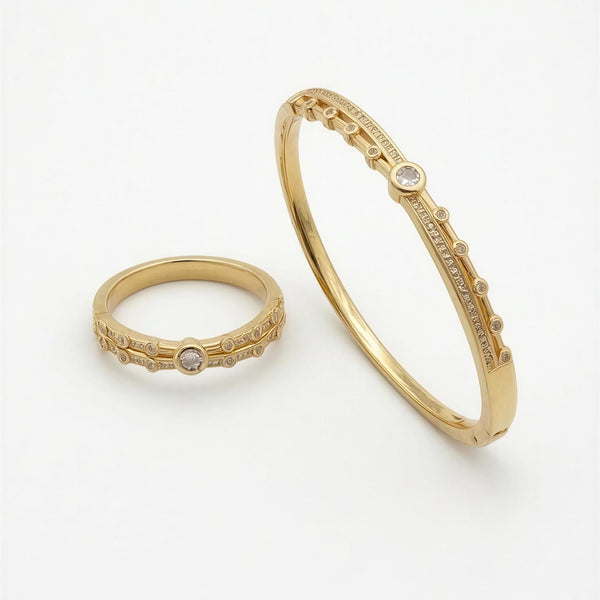 Luna Halo Bracelet & Ring Set