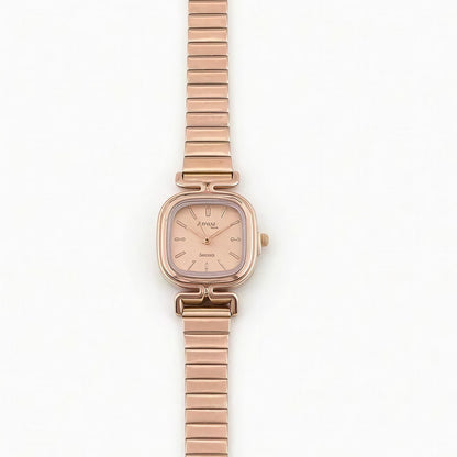 Rosé Muse Watch- Gold Tone Watch