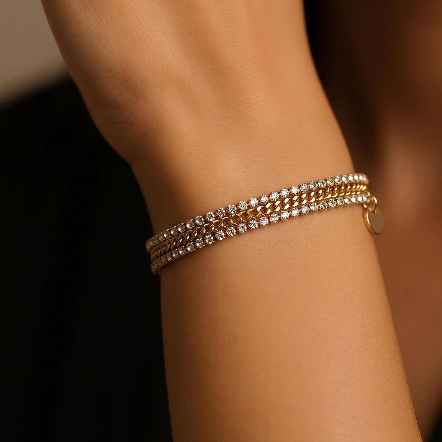 Celeste Triple Layer Bracelet
