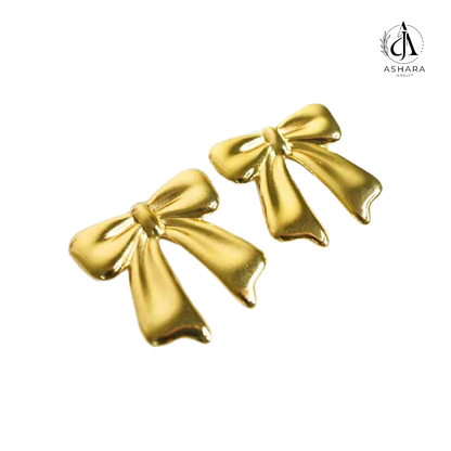 Amara Bow Gold Studs