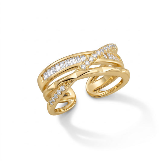 Champagne Gold Statement Ring