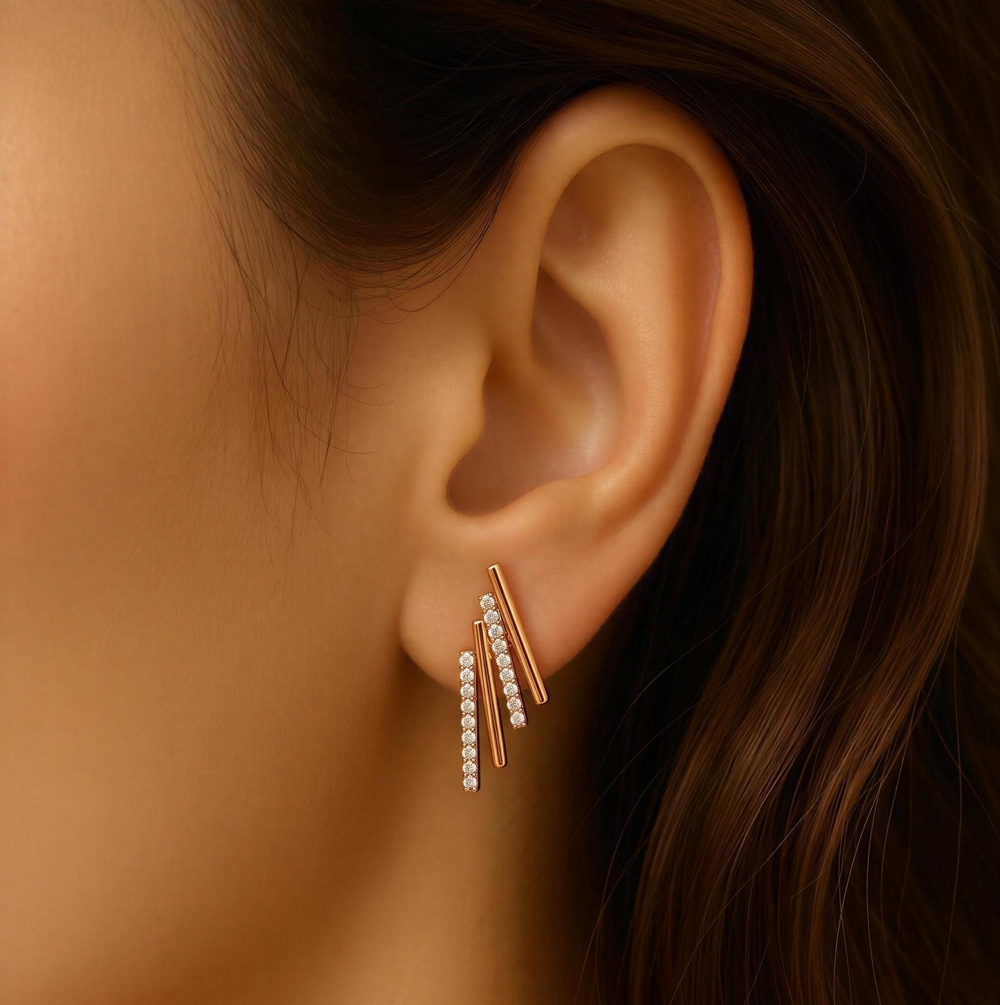 Liora Linear Drop Earrings