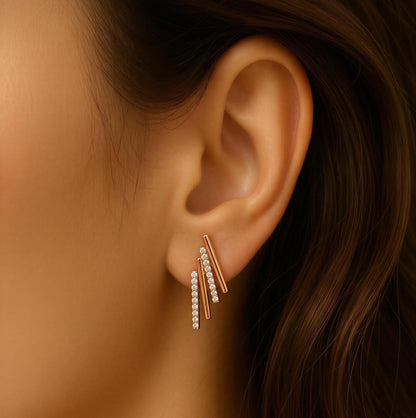 Liora Linear Drop Earrings