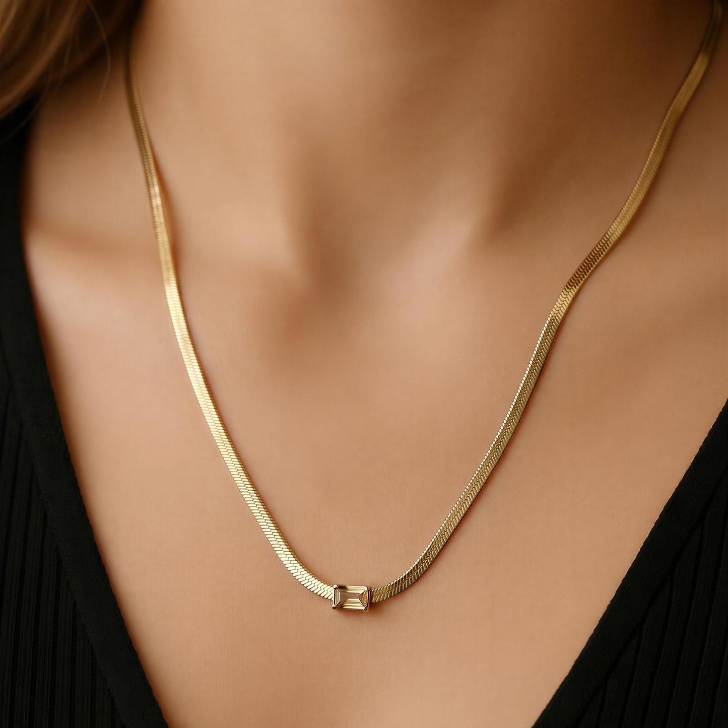 Aurelia Flat Chain Necklace